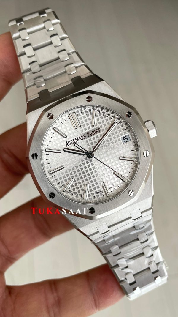 Audemars Piguet Royal Oak Beyaz 15510ST 41mm Super Clone ETA Swiss ZF Factory Audemars Piguet Royal Oak Beyaz 15510ST 41mm Super Clone ETA Swiss ZF Factory