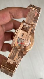Audemars Piguet Royal Oak Beyaz Kadran 15400OR Rose Replika Saat
