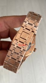 Audemars Piguet Royal Oak Beyaz Kadran 15400OR Rose Replika Saat