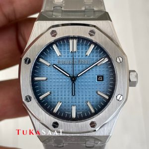 Audemars Piguet Royal Oak Buz Mavi Kadran 15510BC Replika Saat
