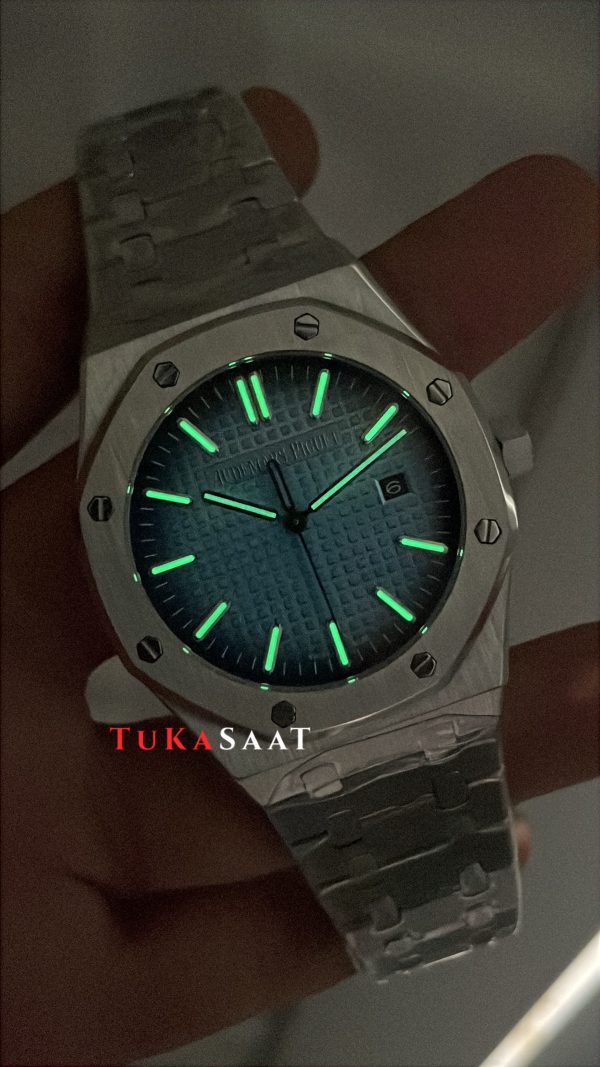 Audemars Piguet Royal Oak Buz Mavi Kadran 15510BC Replika Saat Audemars Piguet Royal Oak Buz Mavi Kadran 15510BC Replika Saat
