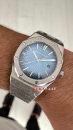 Audemars Piguet Royal Oak Buz Mavi Kadran 15510BC Replika Saat