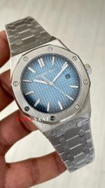 Audemars Piguet Royal Oak Buz Mavi Kadran 15510BC Replika Saat
