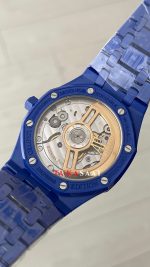 Audemars Piguet Royal Oak Ceramic Blue 15510ST Mavi Kadran 41mm Mavi Seramik Super Clone Swiss ETA Saat APS Factory