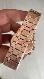 Audemars Piguet Royal Oak Chronograph 26240OR Siyah Kadran Rose Replika Saat