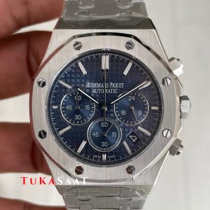 Audemars Piguet Royal Oak Chronograph 26240ST Mavi Kadran 41 mm Silver Replika Saat
