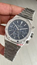 Audemars Piguet Royal Oak Chronograph 26240ST Mavi Kadran 41 mm Silver Replika Saat