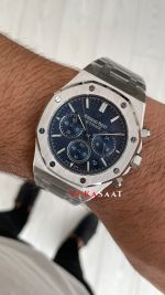 Audemars Piguet Royal Oak Chronograph 26240ST Mavi Kadran 41 mm Silver Replika Saat