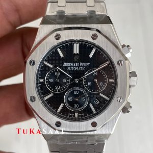 Audemars Piguet Royal Oak Chronograph 26240ST Siyah Kadran 41 mm Silver Replika Saat