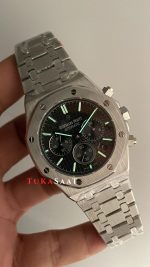 Audemars Piguet Royal Oak Chronograph 26240ST Siyah Kadran 41 mm Silver Replika Saat