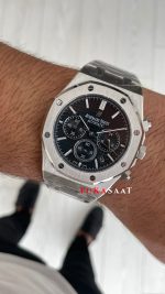 Audemars Piguet Royal Oak Chronograph 26240ST Siyah Kadran 41 mm Silver Replika Saat
