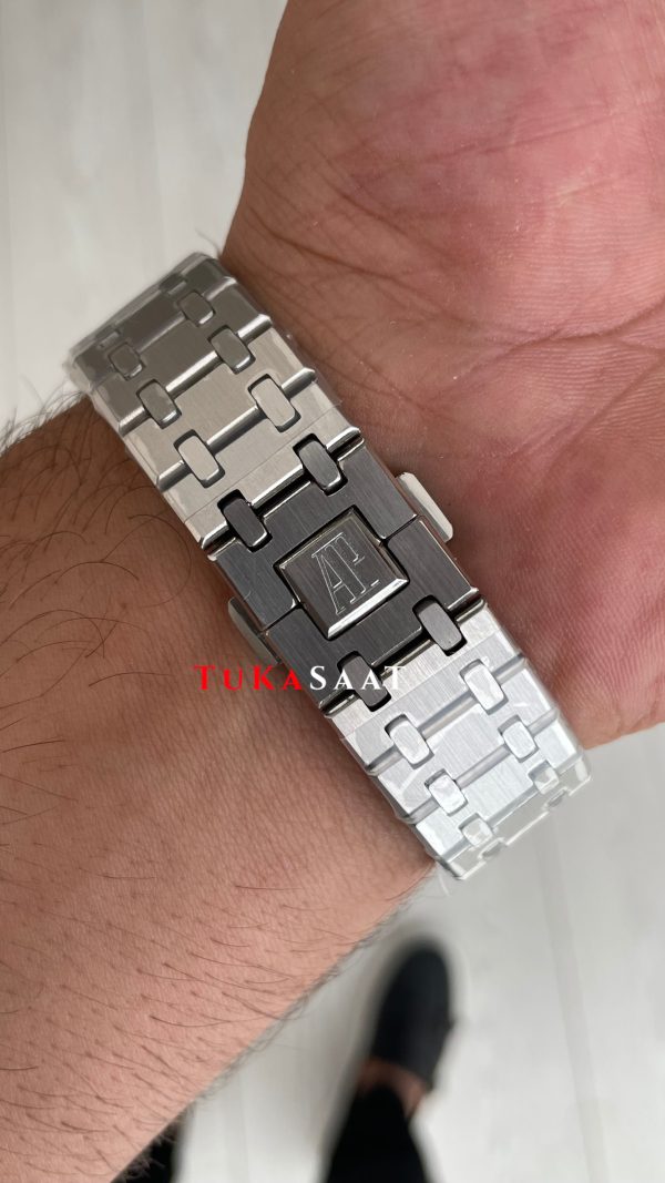 Audemars Piguet Royal Oak Chronograph 26240ST Siyah Kadran 41 mm Silver Replika Saat Audemars Piguet Royal Oak Chronograph 26240ST Siyah Kadran 41 mm Silver Replika Saat