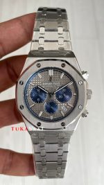 Audemars Piguet Royal Oak Chronograph 26331IP Gri Kadran 20th Anniversary 41mm Silver Replika Saat