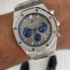 Audemars Piguet Royal Oak Chronograph 26331IP Gri Kadran 20th Anniversary 41mm Silver Replika Saat