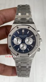 Audemars Piguet Royal Oak Chronograph 26331ST Mavi Kadran 41mm Silver Replika Saat