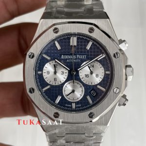 Audemars Piguet Royal Oak Chronograph 26331ST Mavi Kadran 41mm Silver Replika Saat