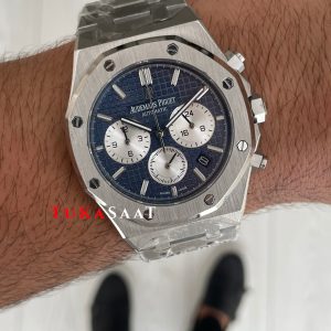 Audemars Piguet Royal Oak Chronograph 26331ST Mavi Kadran 41mm Silver Replika Saat