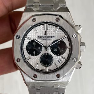 Audemars Piguet Royal Oak Chronograph 26331ST Panda Beyaz Kadran 41mm Silver Replika Saat
