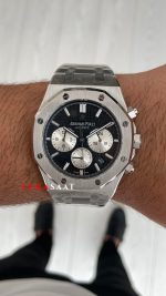 Audemars Piguet Royal Oak Chronograph 26331ST Siyah Kadran 41mm Silver Replika Saat