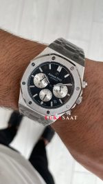 Audemars Piguet Royal Oak Chronograph 26331ST Siyah Kadran 41mm Silver Replika Saat