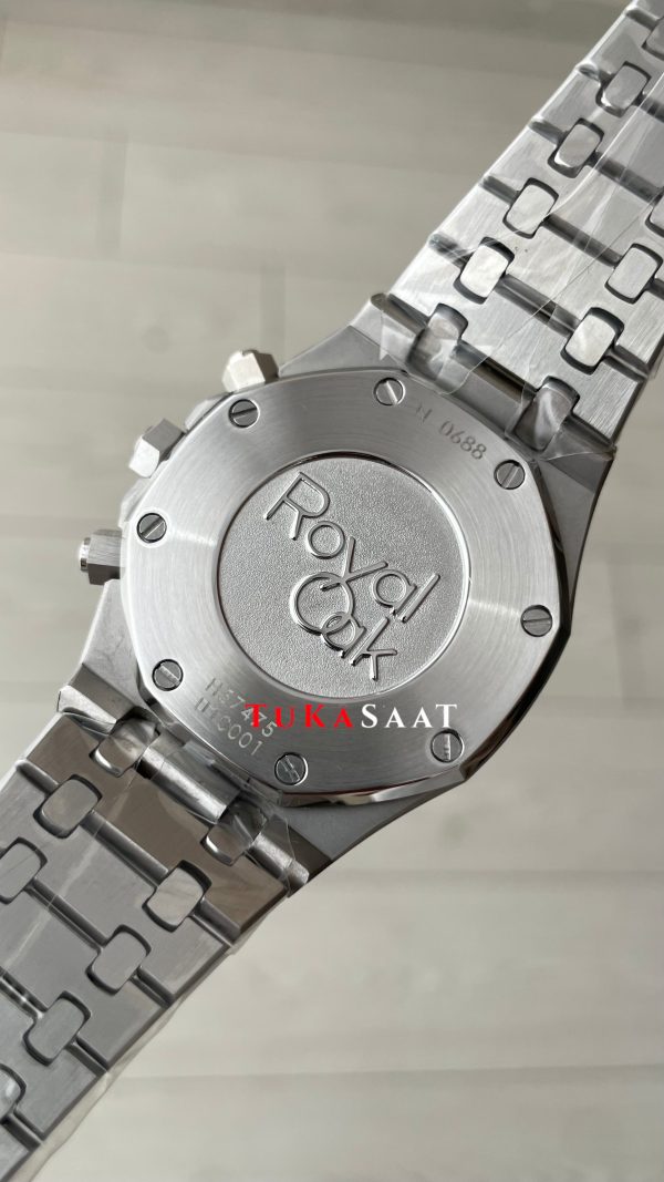 Audemars Piguet Royal Oak Chronograph 26331ST Siyah Kadran 41mm Silver Replika Saat Audemars Piguet Royal Oak Chronograph 26331ST Siyah Kadran 41mm Silver Replika Saat