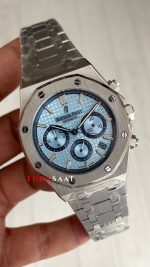 Audemars Piguet Royal Oak Chronograph Tifany 26331ST Ice Blue 41 mm Silver Replika Saat