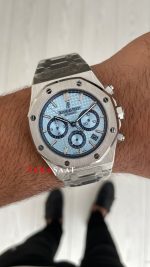 Audemars Piguet Royal Oak Chronograph Tifany 26331ST Ice Blue 41 mm Silver Replika Saat