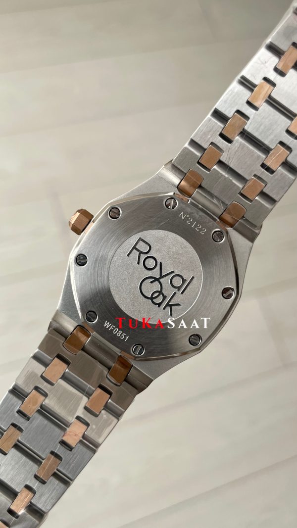 Audemars Piguet Royal Oak Lady Beyaz Kadran 67651SR Silver Rose 33mm Kadın Replika Saat