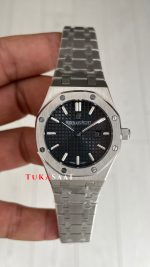 Audemars Piguet Royal Oak Lady Siyah Kadran 67650ST Silver 33mm Kadın Replika Saat