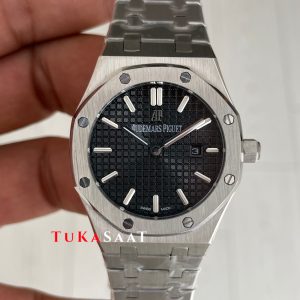Audemars Piguet Royal Oak Lady Siyah Kadran 67650ST Silver 33mm Kadın Replika Saat