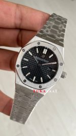 Audemars Piguet Royal Oak Lady Siyah Kadran 67650ST Silver 33mm Kadın Replika Saat
