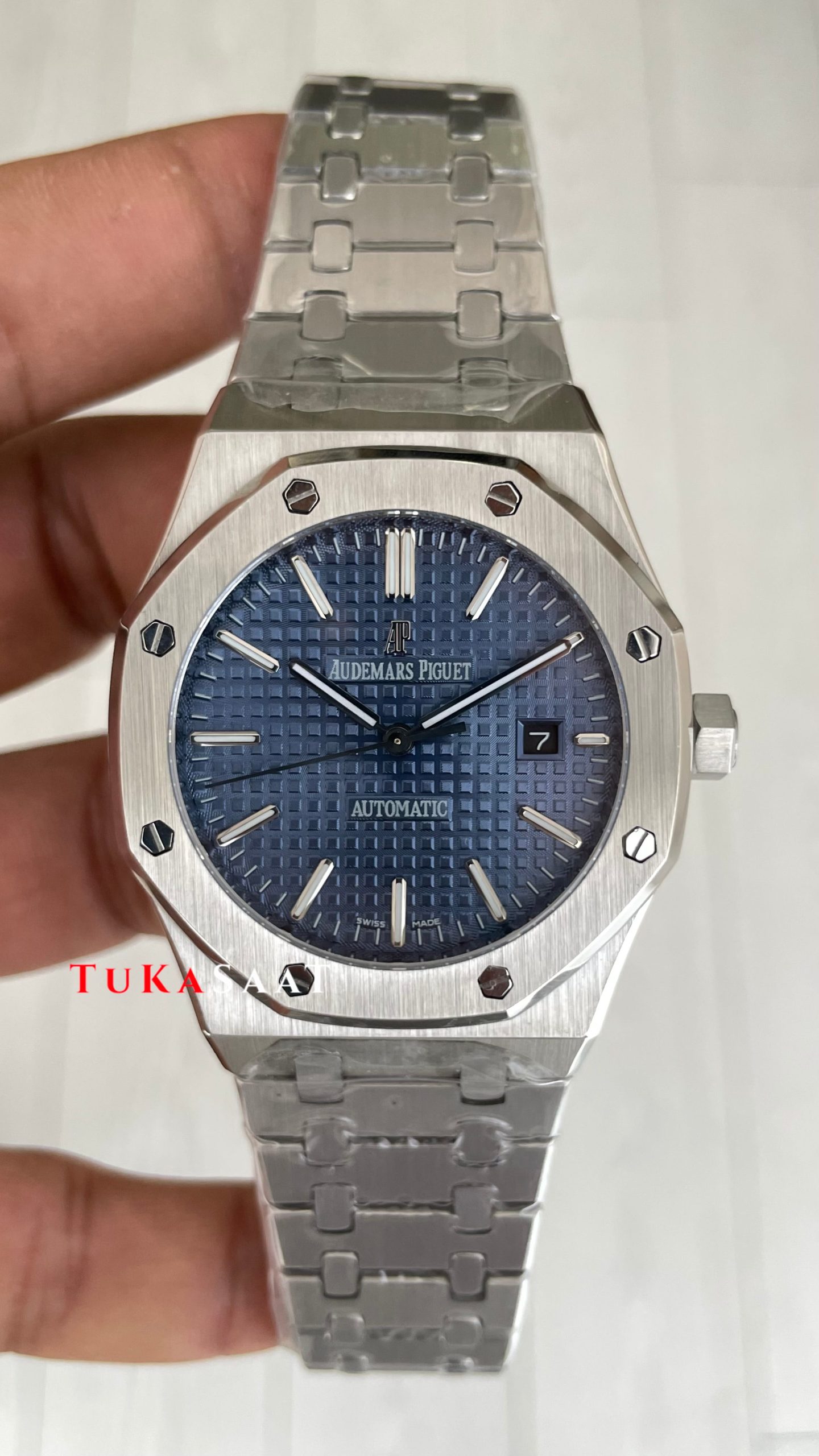 Audemars Piguet Royal Oak Mavi Kadran 15400ST Replika Saat Audemars Piguet Royal Oak Mavi Kadran 15400ST Replika Saat