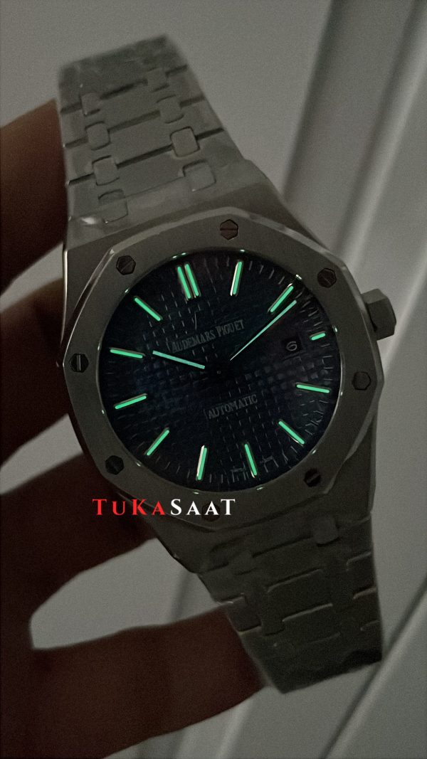 Audemars Piguet Royal Oak Mavi Kadran 15400ST Replika Saat Audemars Piguet Royal Oak Mavi Kadran 15400ST Replika Saat