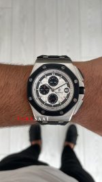 Audemars Piguet Royal Oak Offshore Chronograph Beyaz Kadran 26400SO Rubber 43 mm White Dial Replika Saat