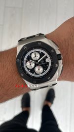 Audemars Piguet Royal Oak Offshore Chronograph Siyah Kadran 26400SO Rubber 43 mm Replika Saat