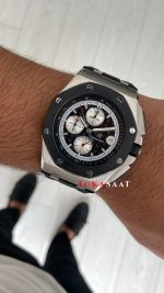 Audemars Piguet Royal Oak Offshore Chronograph Siyah Kadran 26400SO Rubber 43 mm Replika Saat