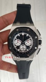 Audemars Piguet Royal Oak Offshore Chronograph Siyah Kadran 26400SO Rubber Black Dial 43 mm Replika Saat