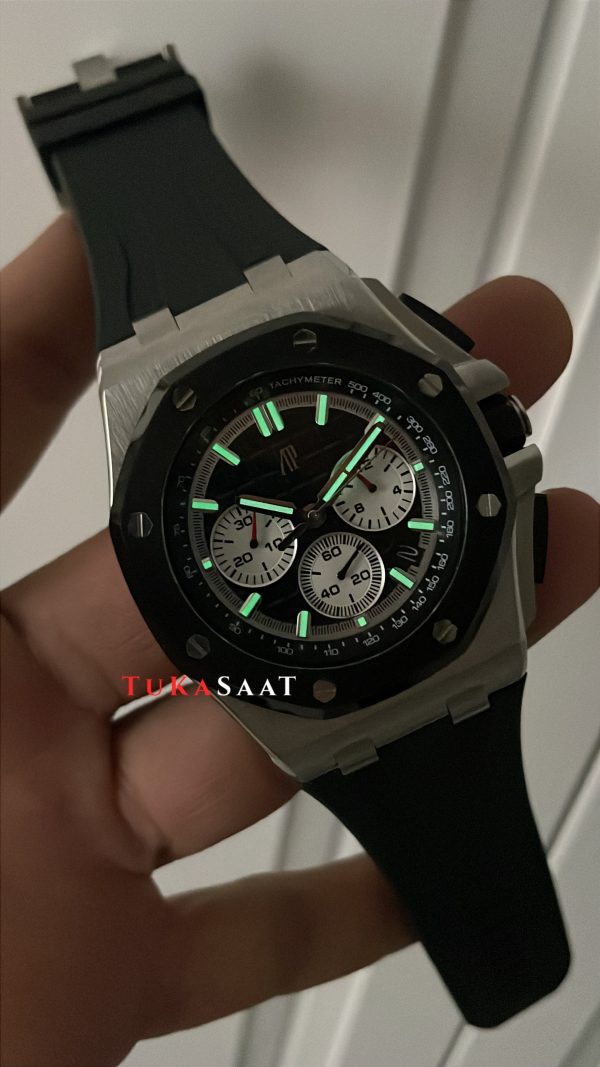 Audemars Piguet Royal Oak Offshore Chronograph Siyah Kadran 26400SO Rubber Black Dial 43 mm Replika Saat Audemars Piguet Royal Oak Offshore Chronograph Siyah Kadran 26400SO Rubber Black Dial 43 mm Replika Saat