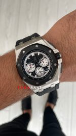 Audemars Piguet Royal Oak Offshore Chronograph Siyah Kadran 26400SO Rubber Black Dial 43 mm Replika Saat