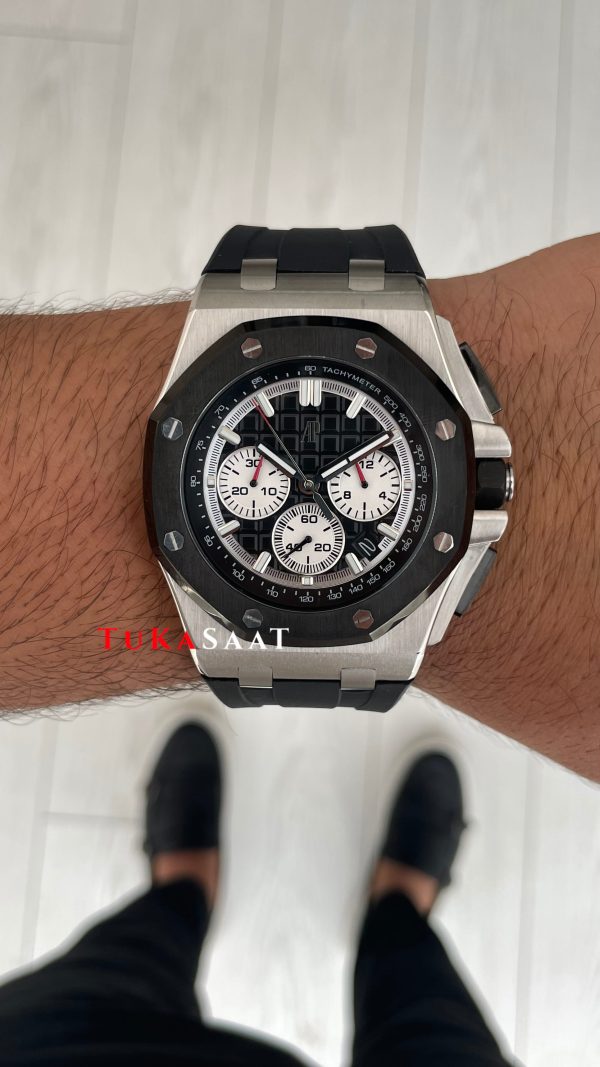 Audemars Piguet Royal Oak Offshore Chronograph Siyah Kadran 26400SO Rubber Black Dial 43 mm Replika Saat Audemars Piguet Royal Oak Offshore Chronograph Siyah Kadran 26400SO Rubber Black Dial 43 mm Replika Saat