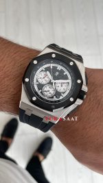 Audemars Piguet Royal Oak Offshore Chronograph Siyah Kadran 26400SO Rubber Black Dial 43 mm Replika Saat