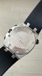 Audemars Piguet Royal Oak Offshore Diver Chronograph Siyah Kadran 26703ST Silver 42 mm Replika Saat