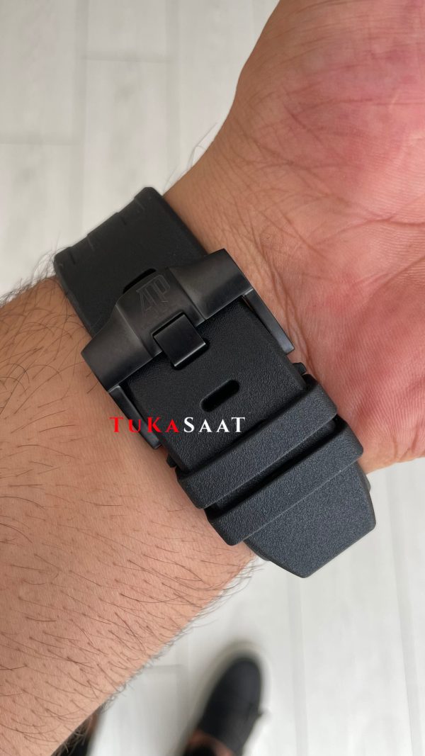 Audemars Piguet Royal Oak Offshore Diver Chronograph Siyah Kadran 42mm PVD Black Replika Saat Audemars Piguet Royal Oak Offshore Diver Chronograph Siyah Kadran 42mm PVD Black Replika Saat