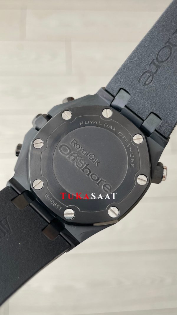 Audemars Piguet Royal Oak Offshore Diver Chronograph Siyah Kadran 42mm PVD Black Replika Saat Audemars Piguet Royal Oak Offshore Diver Chronograph Siyah Kadran 42mm PVD Black Replika Saat
