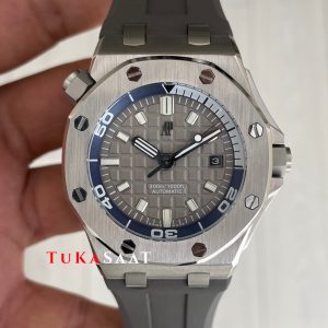 Audemars Piguet Royal Oak Offshore Diver Gri Kadran 15720ST Silver 42mm Replika Saat