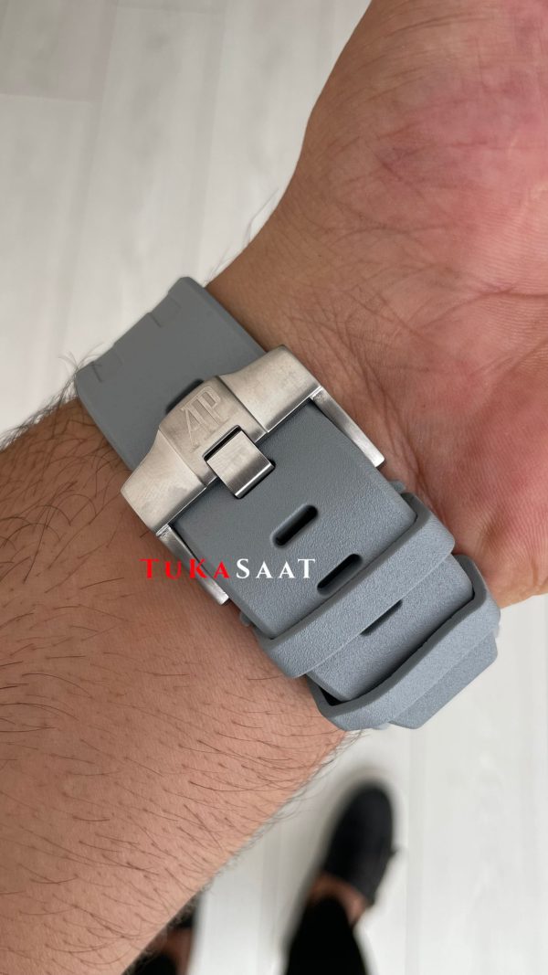 Audemars Piguet Royal Oak Offshore Diver Japan Limited Edition Gri Kadran 15711OI Rose 42mm Replika Saat Audemars Piguet Royal Oak Offshore Diver Japan Limited Edition Gri Kadran 15711OI Rose 42mm Replika Saat
