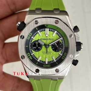 Audemars Piguet Royal Oak Offshore Diver Limon Yeşili Kadran 26703ST Lime Green 42mm Replika Saat