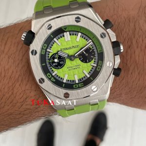 Audemars Piguet Royal Oak Offshore Diver Limon Yeşili Kadran 26703ST Lime Green 42mm Replika Saat