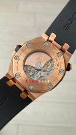 Audemars Piguet Royal Oak Offshore Diver Siyah Kadran 15340OR Rosegold 42mm Replika Saat