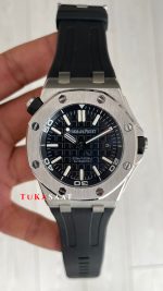 Audemars Piguet Royal Oak Offshore Diver Siyah Kadran 15710ST Silver 42 mm Replika Saat
